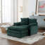 Fauteuil d'appoint avec repose-pieds Modern Chenille-846004395