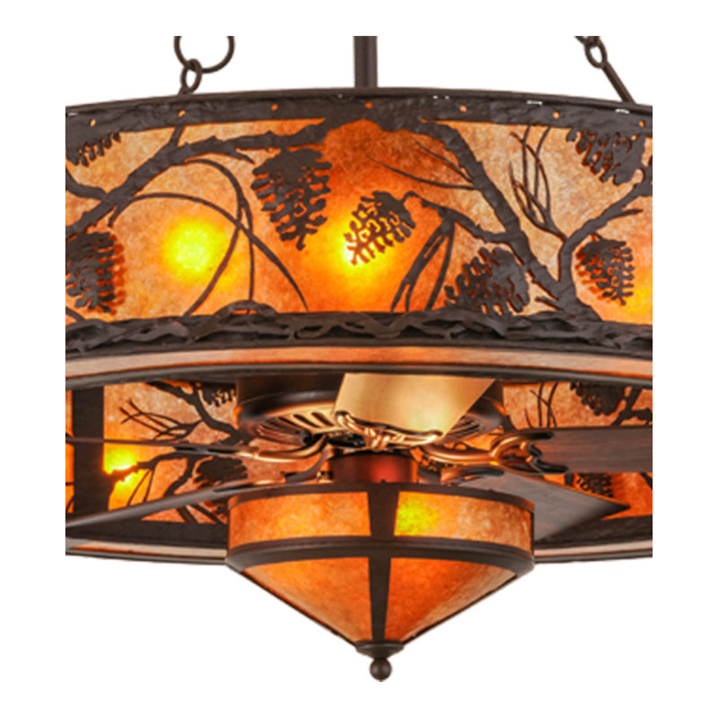 Whispering Pines Downrod Ceiling Fan