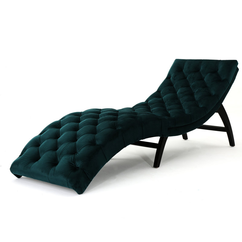 Chaise d'intérieur confortable: capitonnage en velours, bois de bouleau Union Relax