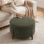 Repose-pieds rond avec rangement 31,7 "avec pieds en bois massif, repose-pieds multi-usage-129388829