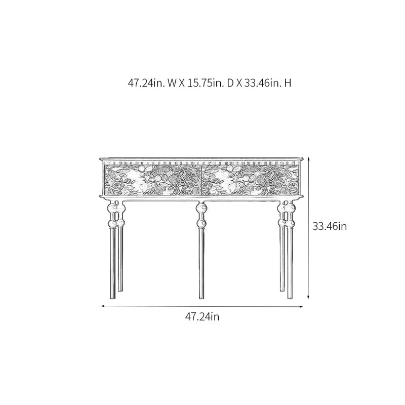 Console rétro minimaliste, Brun