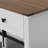 55'' Sliding Barn Door Sideboard Buffet Cabinet with 3 Drawers, Adjustable Shelves, Metal Mesh & Particleboard Doors, Aluminum Handles-1064904059