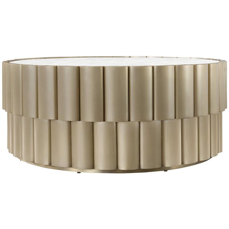 Melange Glass Cocktail Table