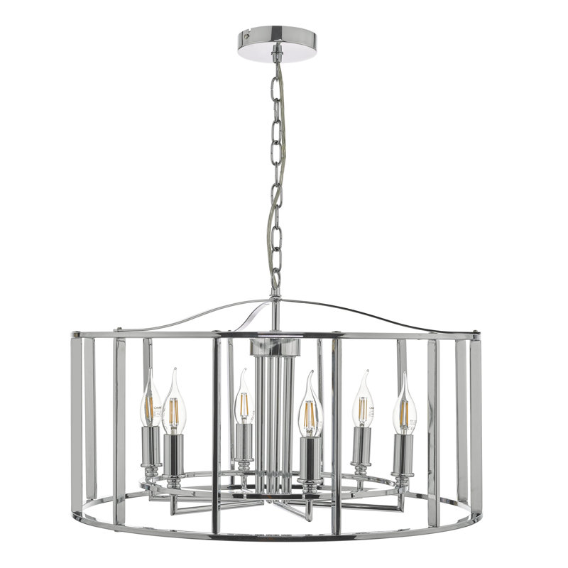 6 - Light Polished Chrome Pendant