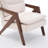 Mid Century Modern Upholstered Chenille Solid Wood Accent Armchair-1904025320