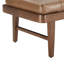 Repose-pieds en cuir véritable avec plateau amovible Livingston Billie
