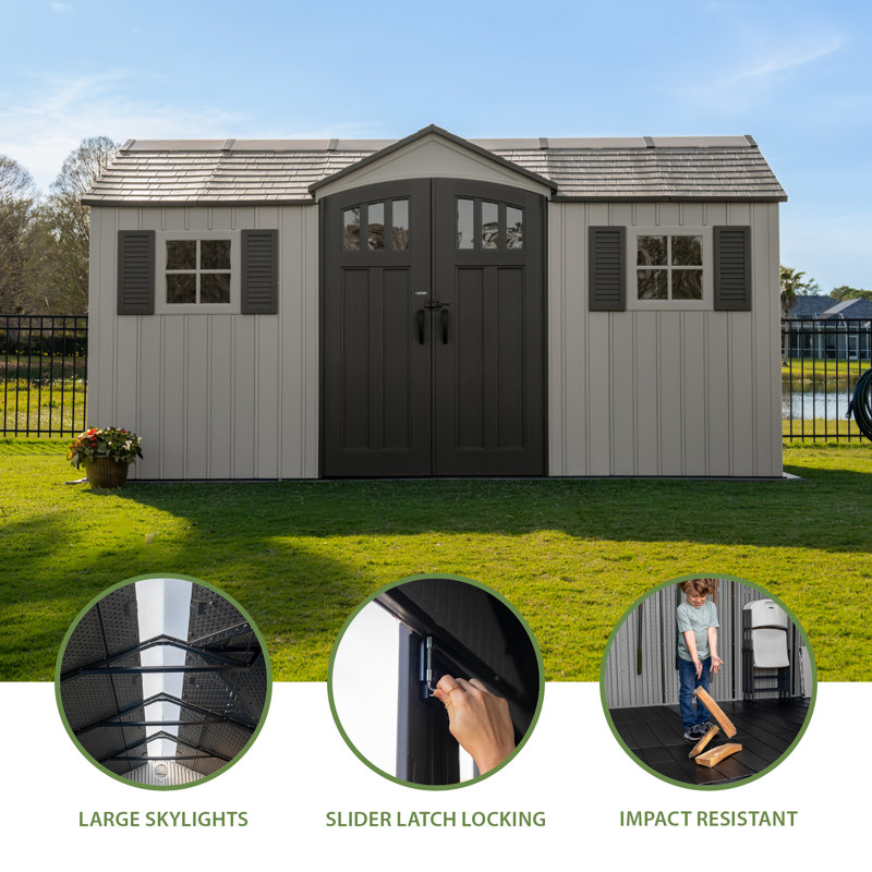 Lifetime Dual Entry 15’ X 8’ Shed
