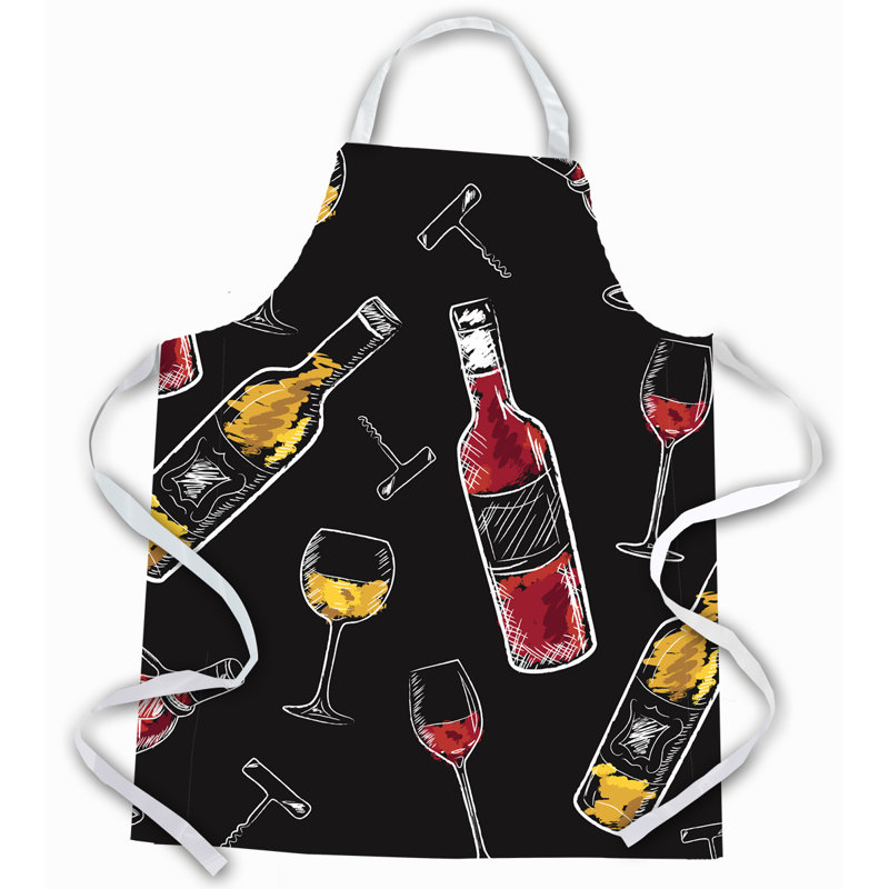 Tablier, Noir / Rouge