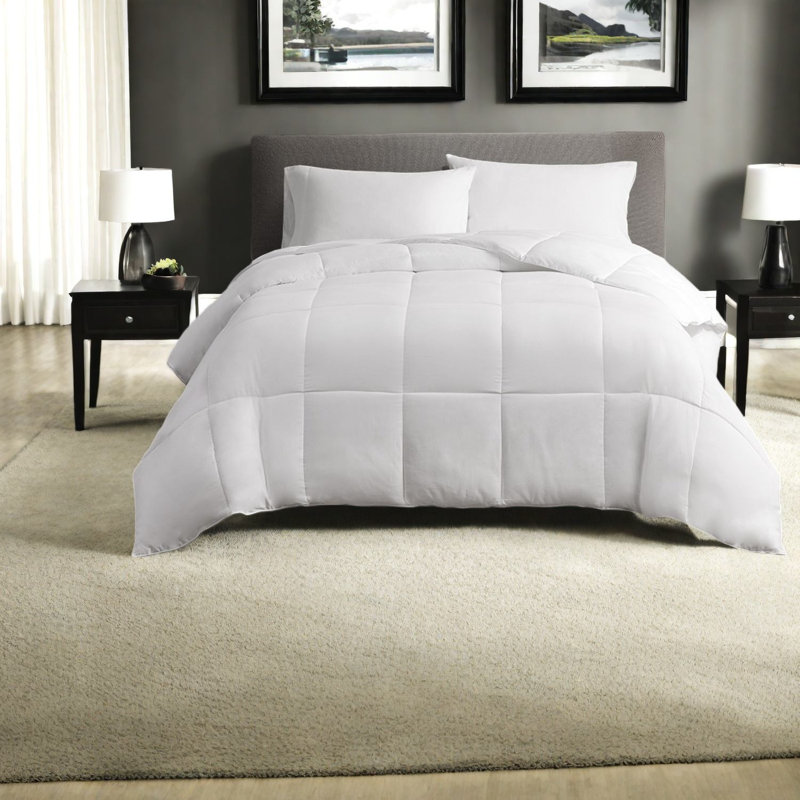 Premium Alternative Down Bedding Sets, Cotton Comforter, Classic Style For Everyday Comfort