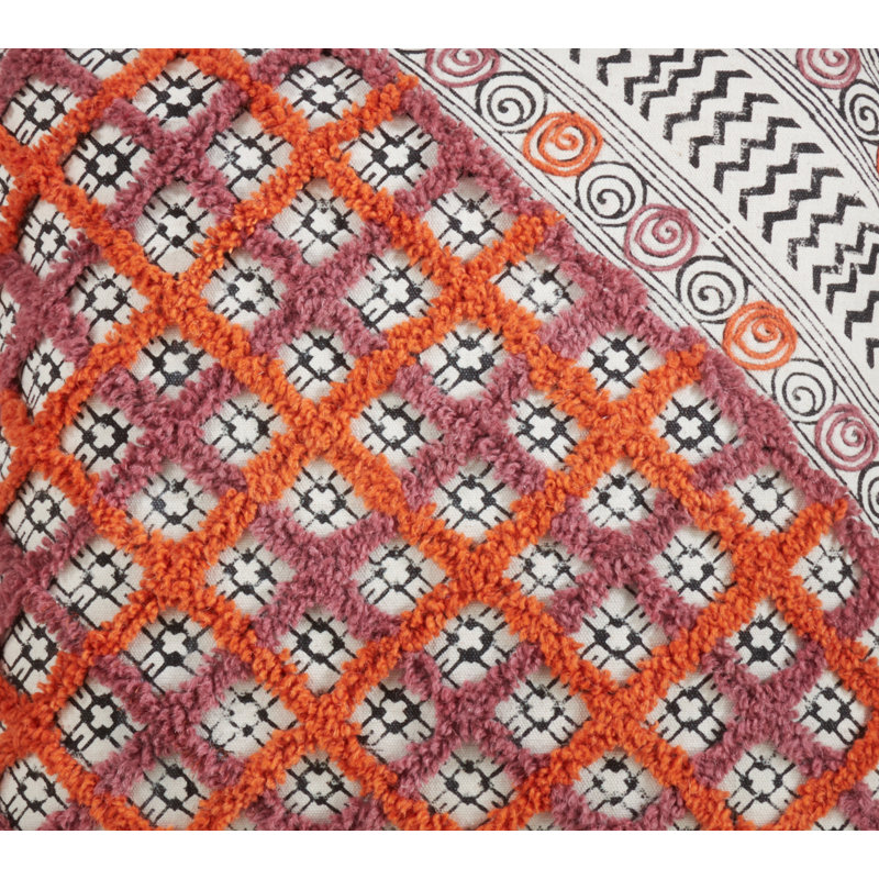 Housse de coussin en coton touffeté Lola