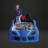 Modern Novelty Style Bed Race Car Design Attached Two Magnetic Doors With LED Lights On Wheels And Bottom Upholstery Headboard-1927788914