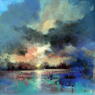 «Late Evening» par Anne Farrall Doyle - peinture sur toile tendue