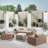 Errin Wicker 4 - Person Seating Group with Cushions