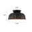 2 - Light Industrial Black Metal Flush Mount-1757419652