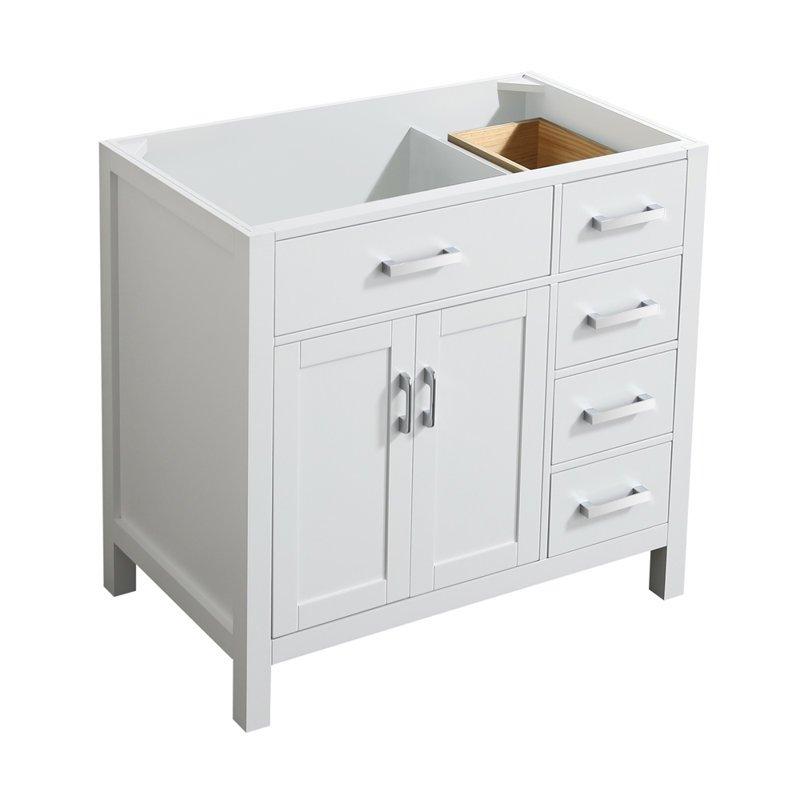 Petrel 36'' Single Bathroom Vanity Base Only, White