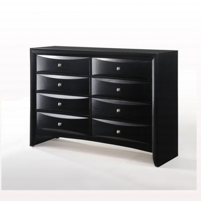 Commode moderne à finition noire