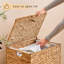 Panier à linge en osier naturel, pliable et tissé à la main, avec couvercle-1883908901-1883908902