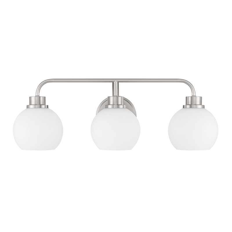 Luminaire suspendu 3 lumières Merilian en nickel brossé Meridian, Nickel brossé