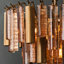 Plafonnier rond vintage de luxe de 18 pouces à 5 lumières (ampoules comprises)