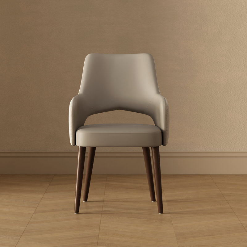 Fauteuil de salle à manger Liora, Gris clair
