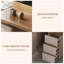 Bureau rectangulaire brun à 3 tiroirs-108308773-108308775