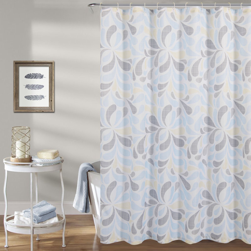 Ensemble de rideau de douche et crochets 13 pièces Paisley