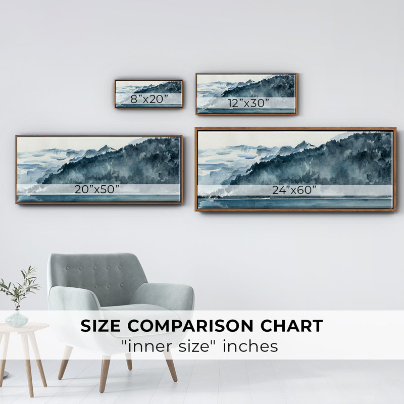 Winter Fjords II- Framed Canvas