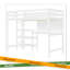 Lit mezzanine en bois avec tablettes, bureau et tableau d'écriture-1072240873-1072240875