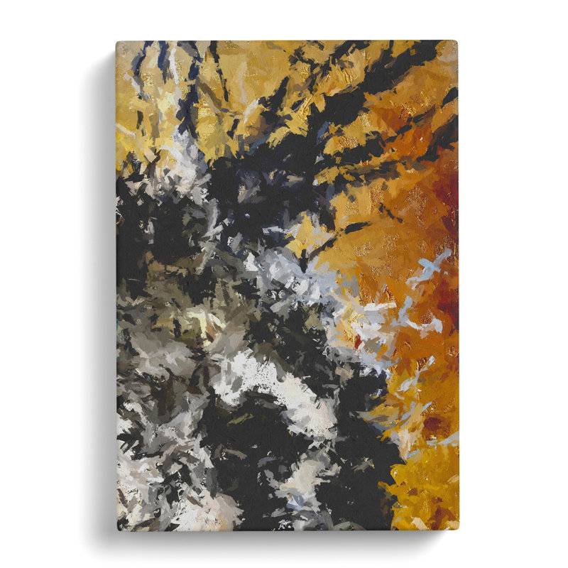 Broken Form Abstract - Wall Art, Wrapped Canvas, 50cm H x 35cm W x 3cm D, No Matte