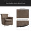 Fauteuil d'appoint pivotant en similicuir-597365131