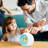 Electric Tabletop Clock in White with Alarm