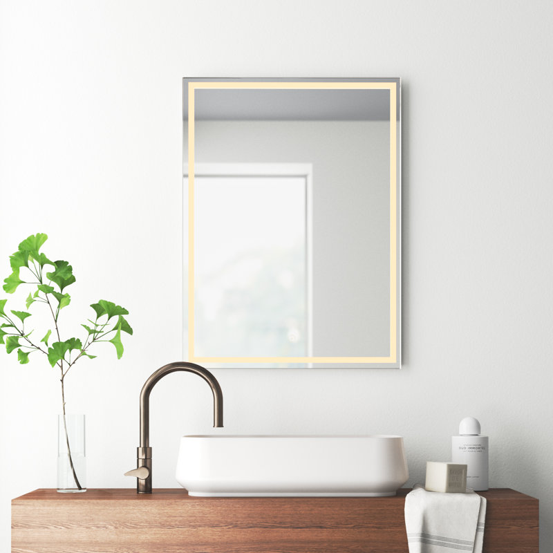 Miroir de salle de bain mural Attache, 32 po x 24 po