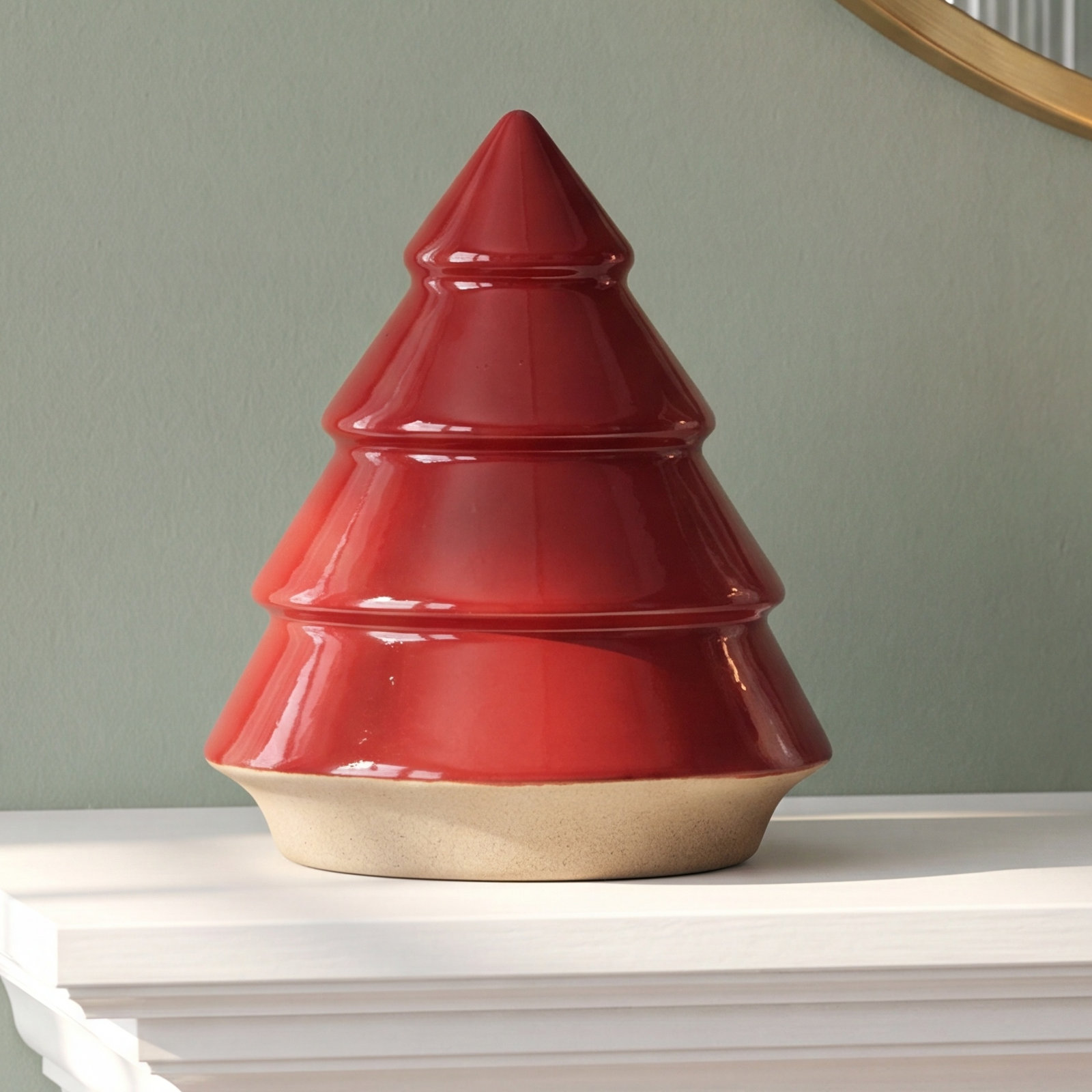 Christmas Plants & Flowers Tabletop Tree, Red
