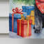 Drapeau de Noël maison de renne-112702234