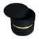40cm Wide Velvet Cylinder Standard Ottoman with Storage