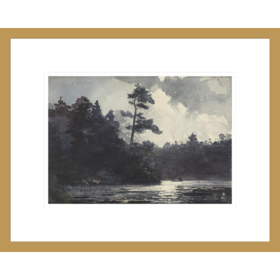 «Adirondack Lake» par le service des médias numériques, impression giclée encadrée