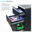 Transolide TC3D-1522-B 15,4 po X P 34,9 po X l 22,4 po D Armoire autoportante en acier inoxydable noire
