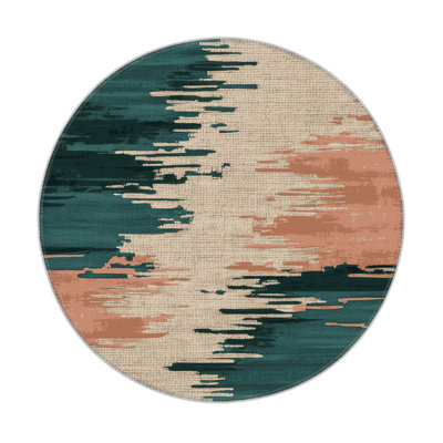Watercolor Beige Indoor and Outdoor Area Rug