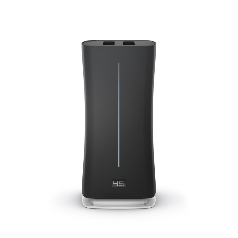 Stadler Form Stadler 1.6 Gallons Dual Mist Ultrasonic Tower Humidifier with Adjustable Humidistat for 860 Cubic Feet, Black