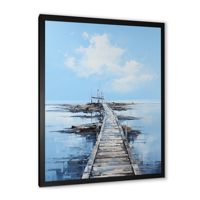Port Portitude Solitude I sur impression sur toile, Cadre photo noir, H 40 po x l 30 po x P 1,5 po