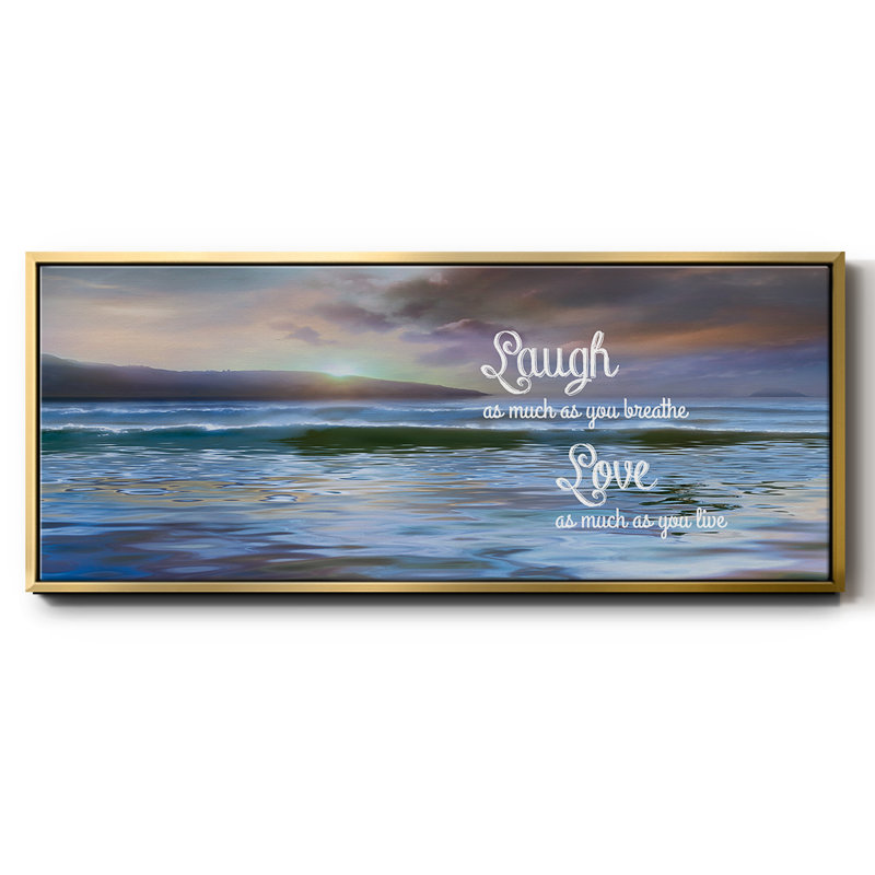 Laugh As Much- Framed Canvas
