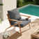 Outdoor 4'' Replacement Cushion Set Back Cushion With Retaining Clip