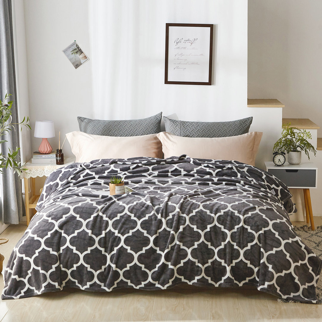 JML Flannel Fleece Blanket,Super Soft Lightweight Blanket For Sofa, Couch, Bed, Camping, Travel JML 