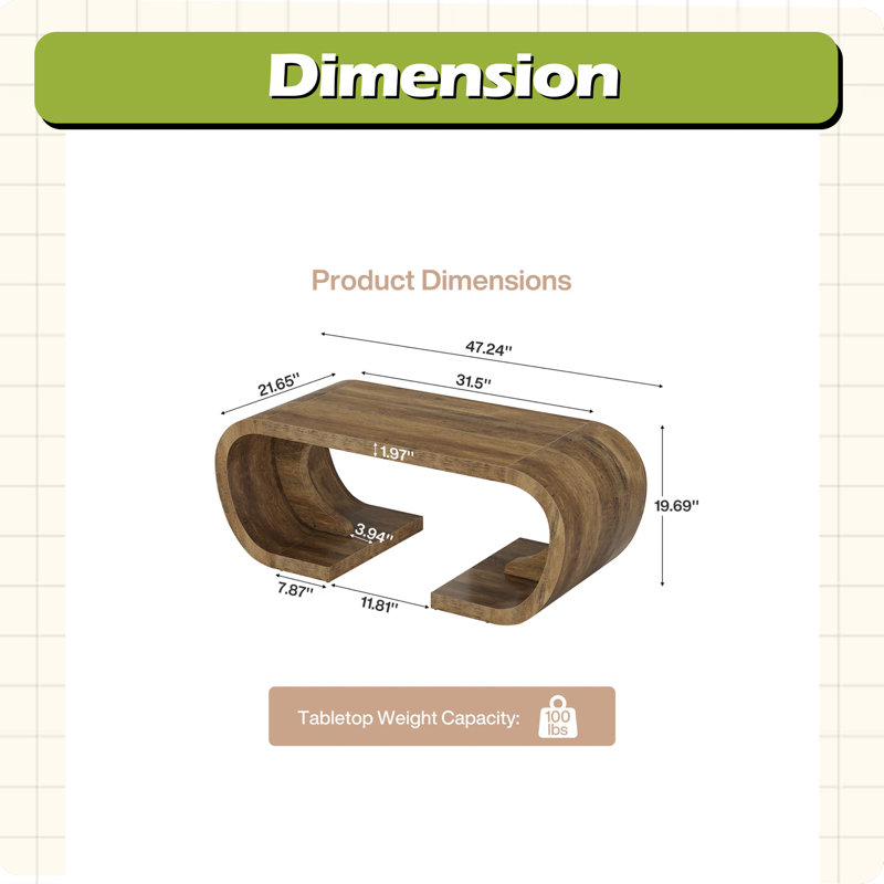 C-Shaped Chating Table,Center Table,Coffee Table