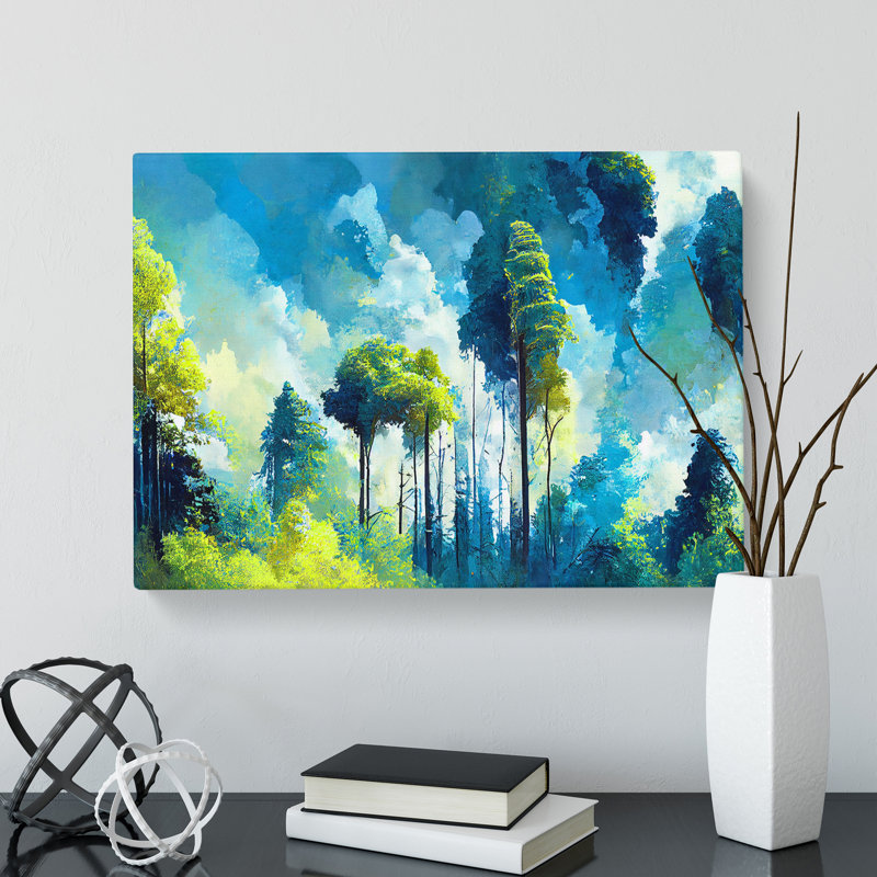 Towering Forest Trees - Wrapped Canvas, 35cm H x 50cm W x 3cm D