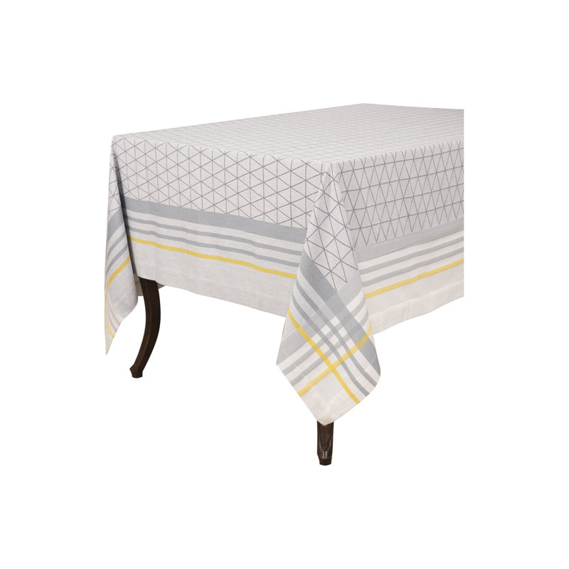 Kuzman Geometric 100% Cotton Tablecloth, 70" L x 70" W