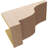8"W x 16"D x 8"H Newport Rough Cedar Woodgrain TimberThane Corbel, Primed Tan-88292487