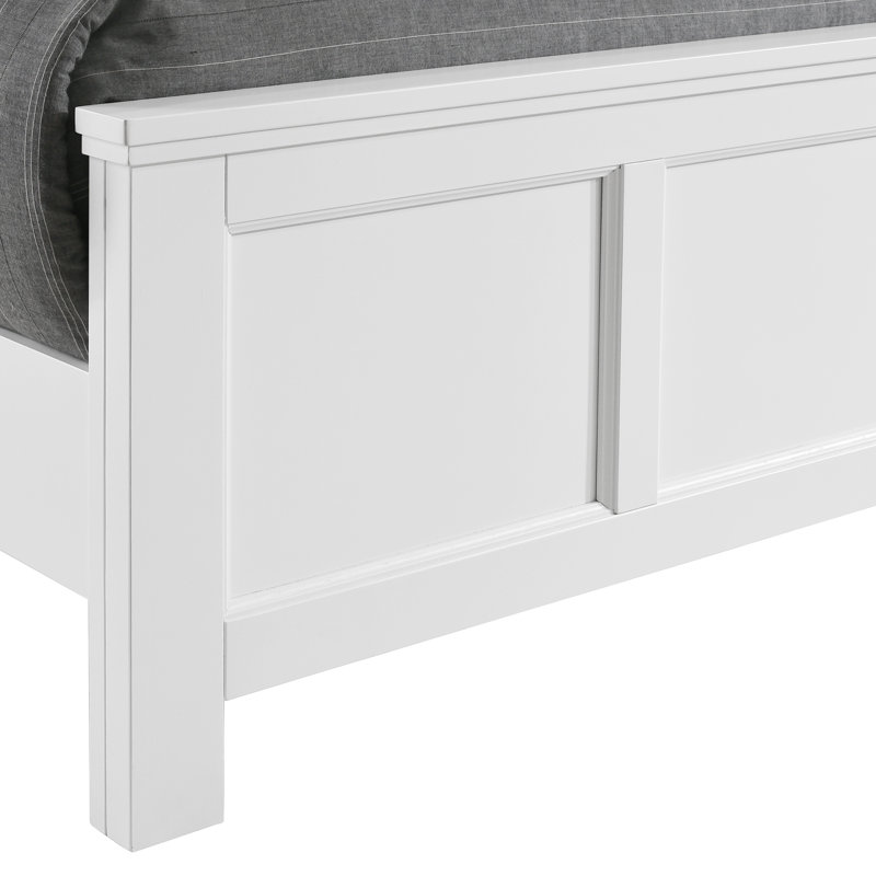 Jonnathan Wood Standard Bed, White, Full