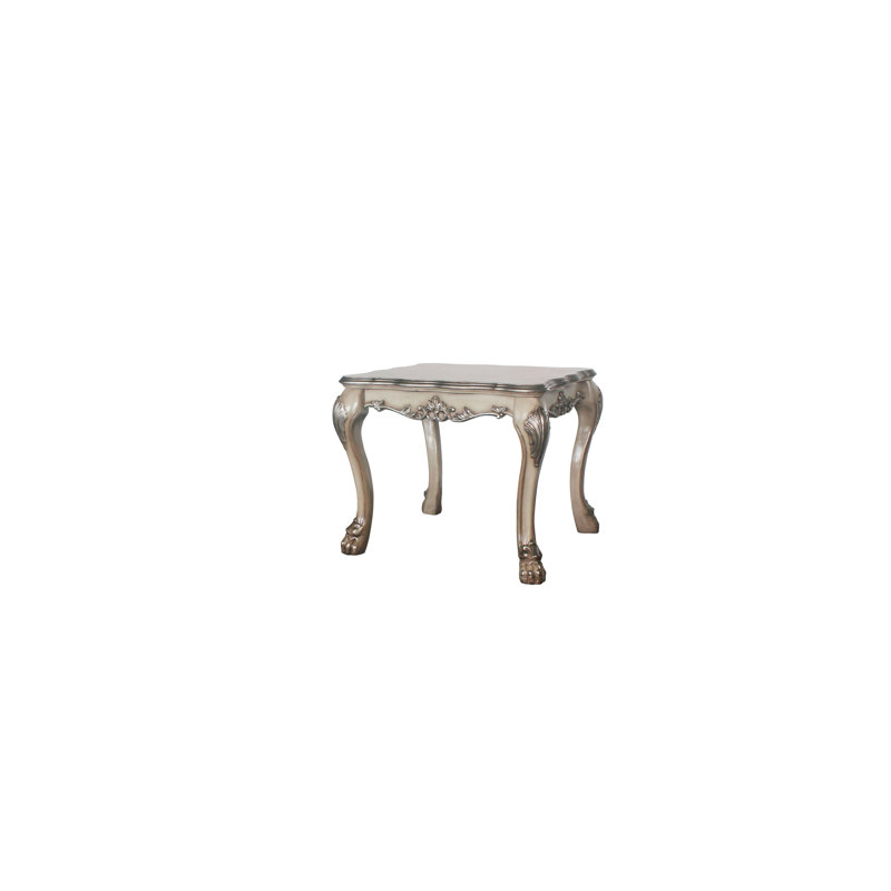 Roslin End Table, Vintage Bone White