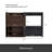 32.5''-58.8'' Extendable & Rotating Shoe Cabinet With 1 Drawer, 90-Degree Corner Cabinet, Multifuctional Storage Combination Cabinet For Living Room, Hallway, Entryway, Black & Walnut